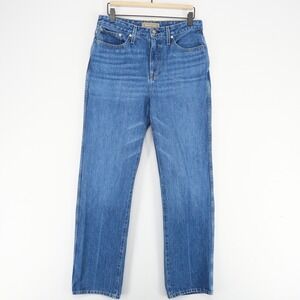 J Crew Point Sur Nipped Straight Jeans Womens 28 Blue High Rise Straight Leg
